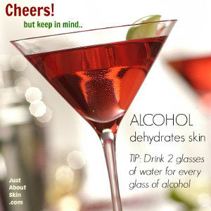 Alcohol Dehydration Skin Tip