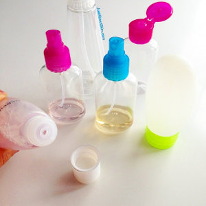 Decanting Skincare Into Mini Bottles