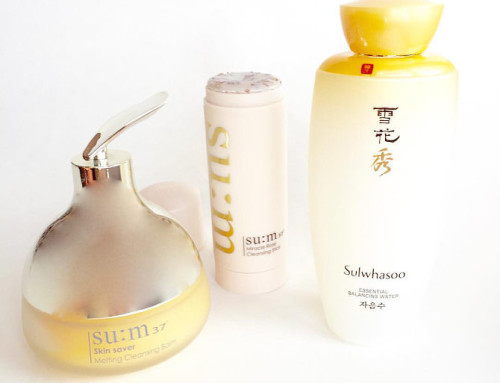 My New Korean Skincare Products – A Sulwhasoo Gel Toner, Su:m 37 Solid Cleansing Stick, and Sherbert Cleansing Balm